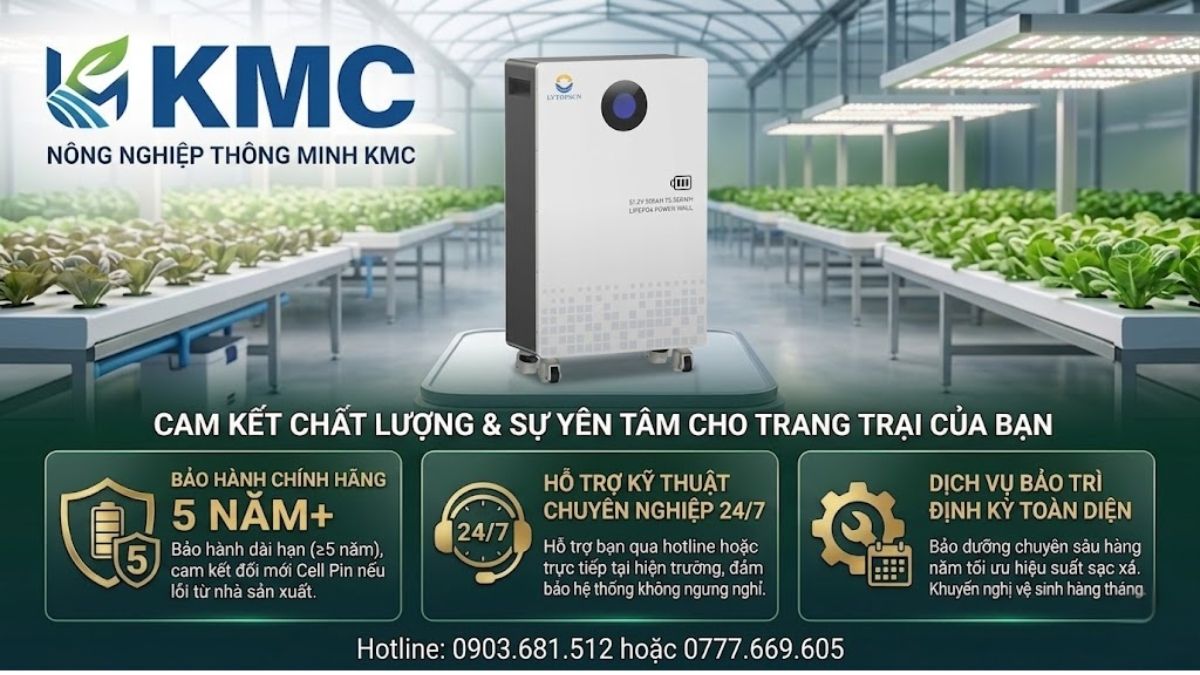 bảo hành PIN lưu trữ điện mặt trời lithium LVTOPSUN 15.26KW