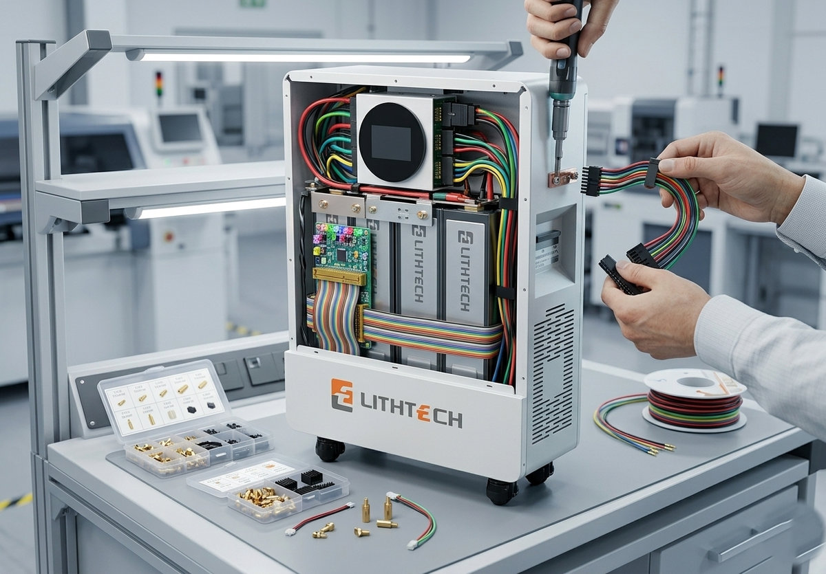 Pin lưu trữ điện mặt trời Lithium Lihtech 14.36kW chất lượng