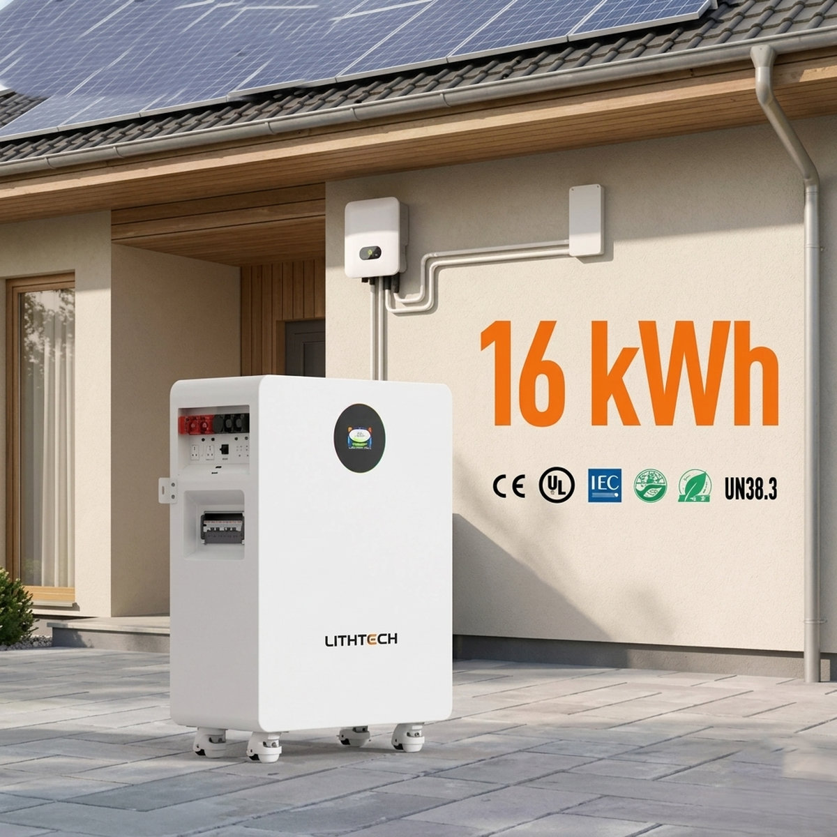 Pin lưu trữ điện mặt trời Lithium Lihtech 16kW giá rẻ