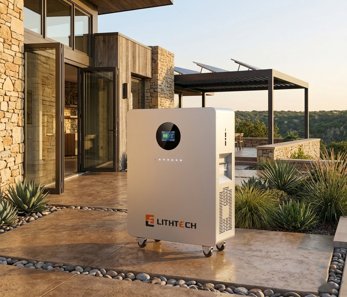 Pin lưu trữ điện mặt trời Lithium Lihtech 16kW uy tín