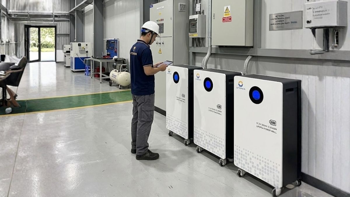 ứng dụng PIN lưu trữ điện mặt trời lithium LVTOPSUN 15.26KW